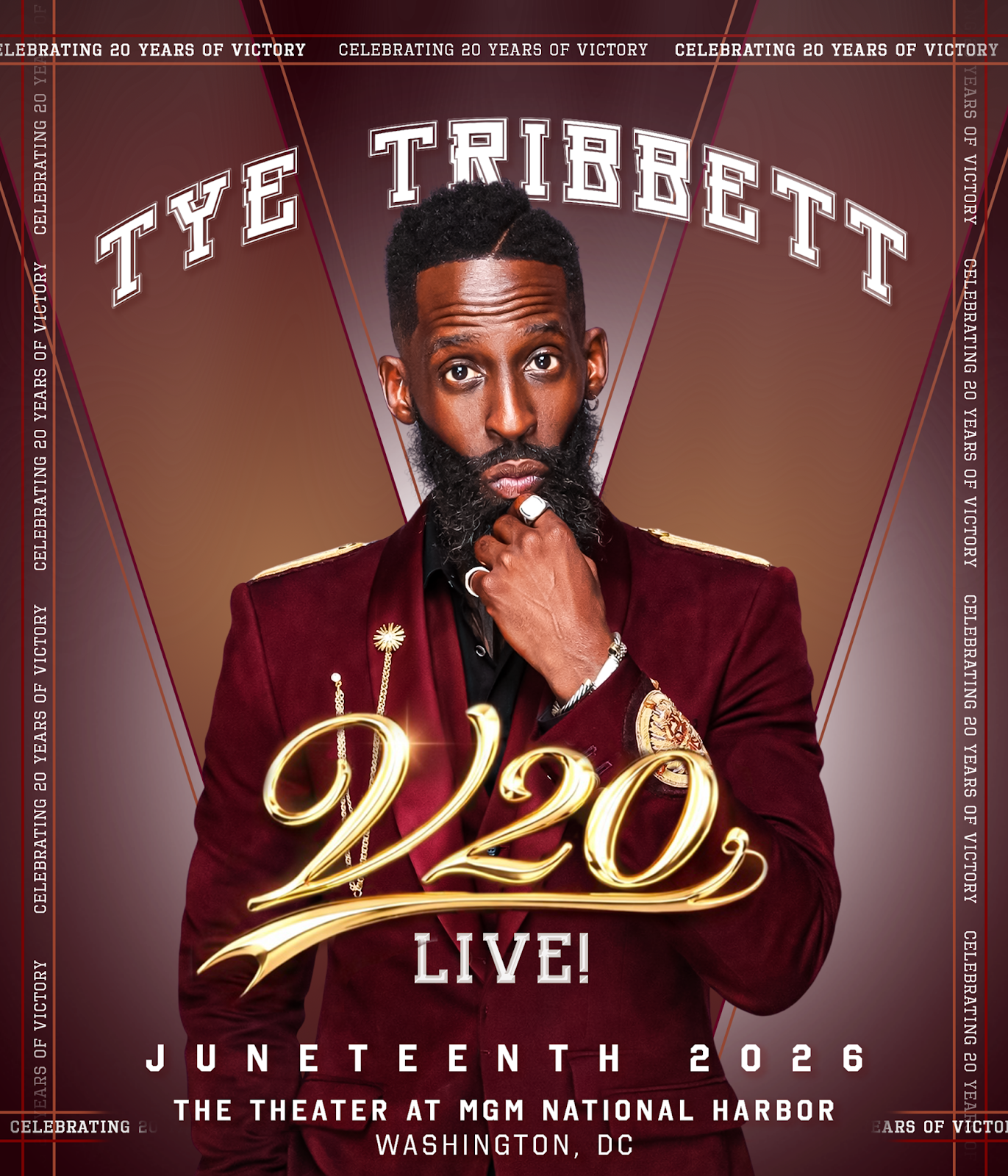 THE 20TH ANNIVERSARY OF HIS ICONIC ALBUM VICTORY LIVE!